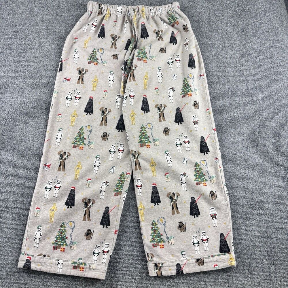 Star Wars Pajama Pants Mens L US L Gray Christmas Darth Vader Grogu